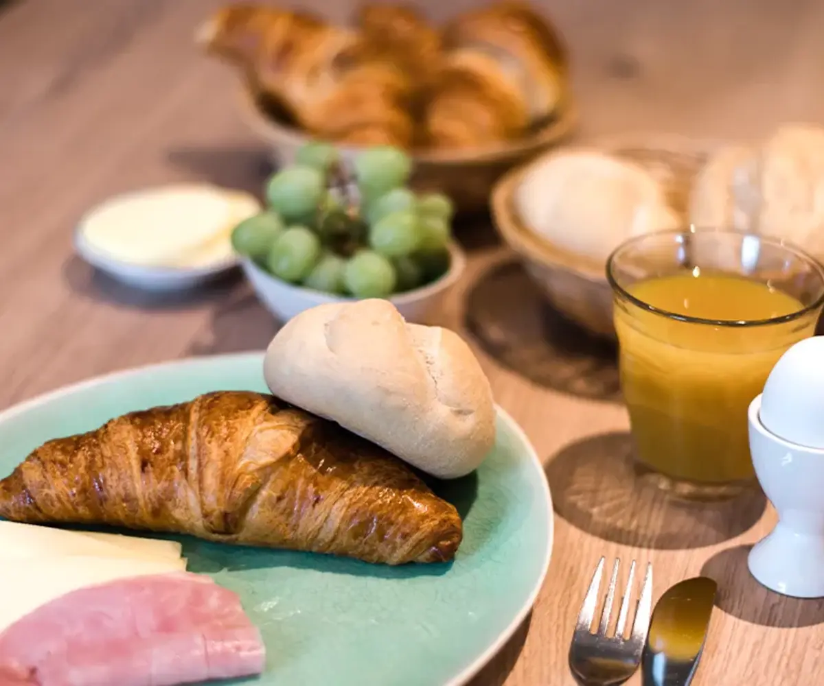 Uitgebreid ontbijtbuffet