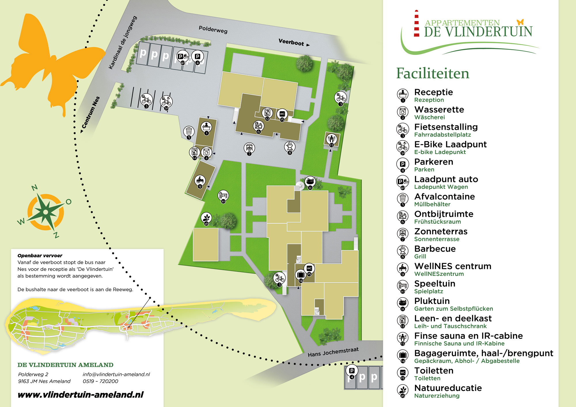 Plattegrond De Vlindertuin