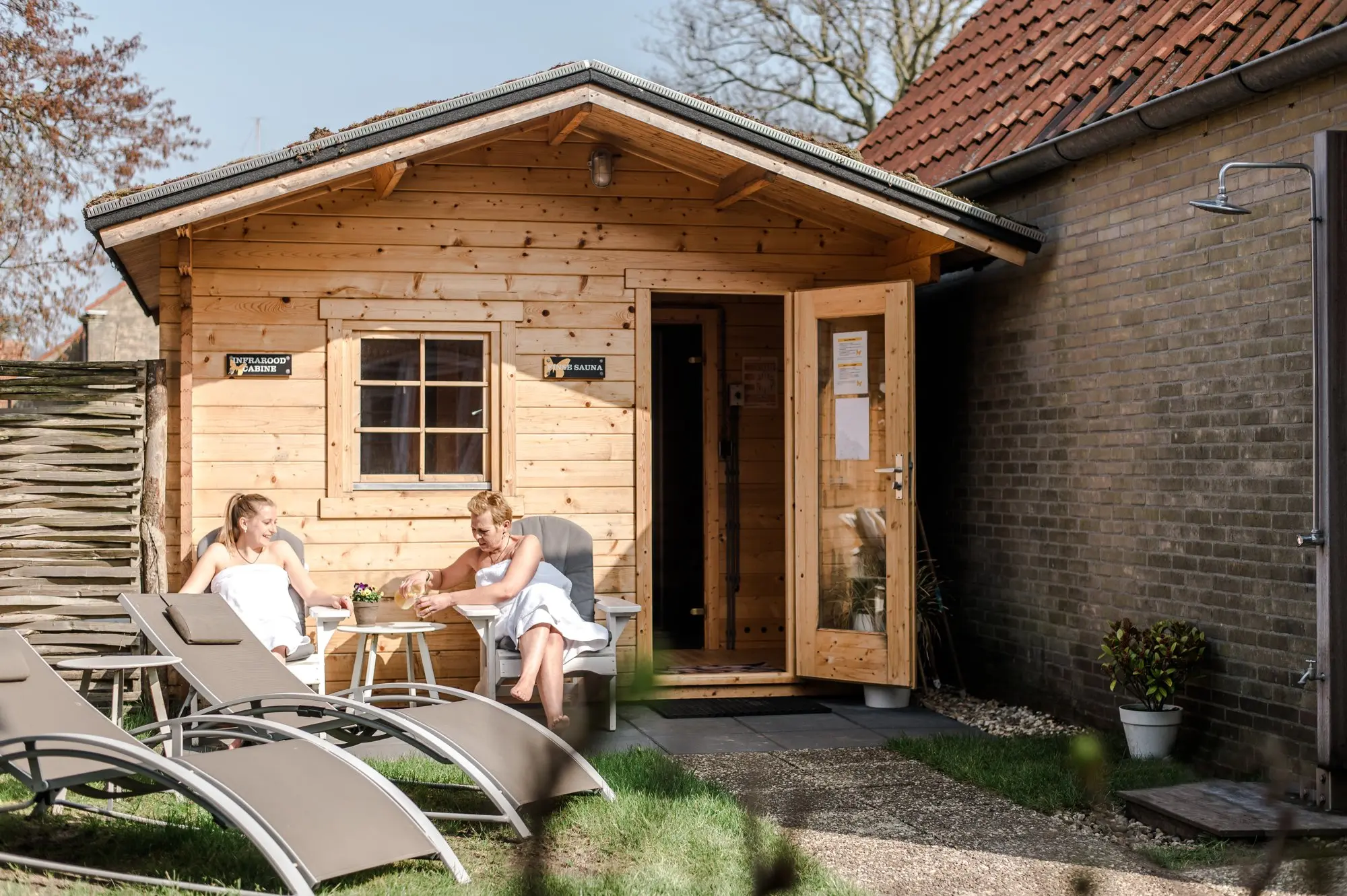 Vrij gebruik van de sauna's